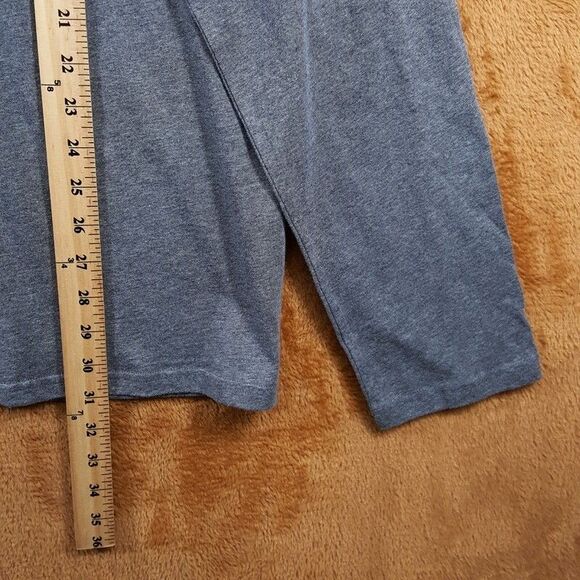 POLO RALPH LAUREN Shirt Mens Large Gray Pullover Crew Long Sleeve Polo Bear Logo - Picture 6 of 7